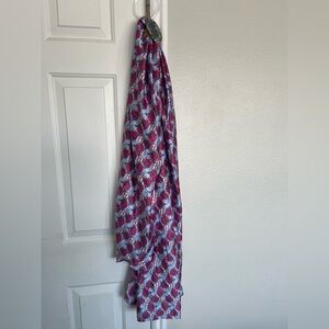 Bridgerton Teacup and Floral Satin Scarf by Izzy & Liv NWT